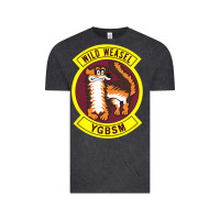 Vintage Black Air Force Wild Weasel YGBSM Vintage Tee - ArtMosaic