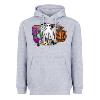 Heather Grey boo Heavyweight Hoodie - SublimationCraftShop