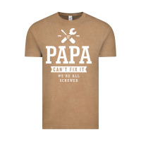 Vintage Coffee If Papa Can't Fix It We're All Screwed - Fathers Day Vintage Tee - ArtMosaic