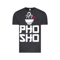 Vintage Black pho sho foodie asian food humor chopsticks funny Vintage Tee - ArtMosaic