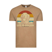 Vintage Coffee Golden Retriever Dog Life is golden retro vintage Vintage Tee - ArtMosaic