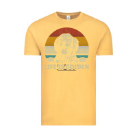 Vintage Mustard Golden Retriever Dog Life is golden retro vintage Vintage Tee - ArtMosaic