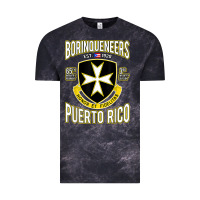 Cloud Black Borinqueneers Puerto Rico Flag Honor Et Fidelitas Vintage Tee - ArtMosaic