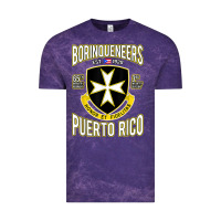 Cloud Purple Borinqueneers Puerto Rico Flag Honor Et Fidelitas Vintage Tee - ArtMosaic