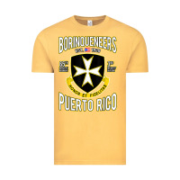 Vintage Mustard Borinqueneers Puerto Rico Flag Honor Et Fidelitas Vintage Tee - ArtMosaic