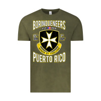 Vintage Olive Borinqueneers Puerto Rico Flag Honor Et Fidelitas Vintage Tee - ArtMosaic