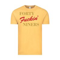 Vintage Mustard forty fvckin' niners Vintage Tee - ArtMosaic