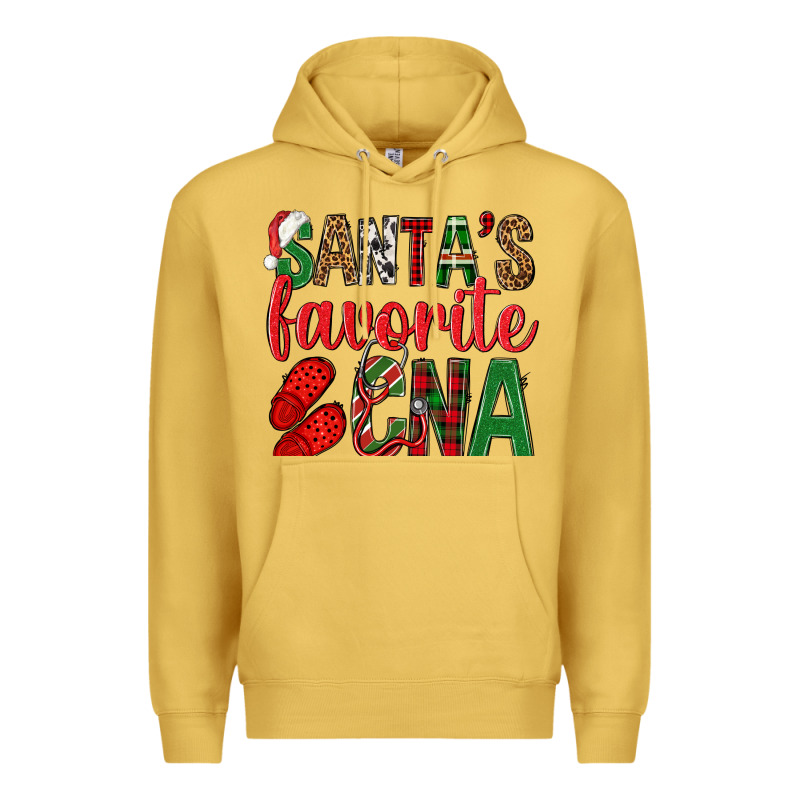 Santa's Favorite Cna Premium Hoodie by BundleAndBundleShop | Teevron