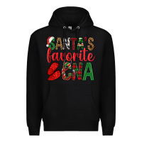 Black Santa's Favorite Cna Premium Hoodie - BundleAndBundleShop