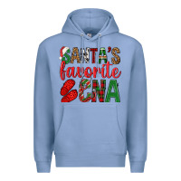 Colony Blue Santa's Favorite Cna Premium Hoodie - BundleAndBundleShop