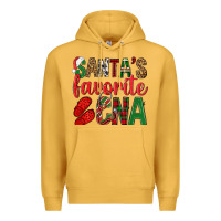 Mustard Santa's Favorite Cna Premium Hoodie - BundleAndBundleShop