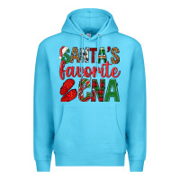 Ocean Blue Santa's Favorite Cna Premium Hoodie - BundleAndBundleShop