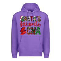 Purple Santa's Favorite Cna Premium Hoodie - BundleAndBundleShop