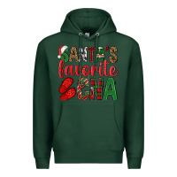 Sports Green Santa's Favorite Cna Premium Hoodie - BundleAndBundleShop