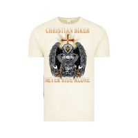 Vintage Arctic jesus christian biker never ride alone Vintage Tee - ArtMosaic