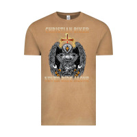 Jesus Christian Biker Never Ride Alone Vintage Tee | Teevron