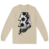 Mushroom Lightning bolt Soccer Long Sleeve Tee - HowdyJamesFarm