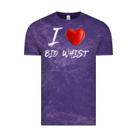 Cloud Purple i love heart bid whist card game t shirt Vintage Tee - ArtMosaic