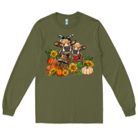 Army Green Fall heifer cows Long Sleeve Tee - RanaPortraitStore