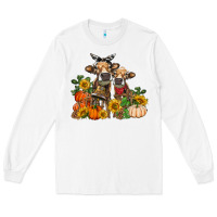 White Fall heifer cows Long Sleeve Tee - RanaPortraitStore