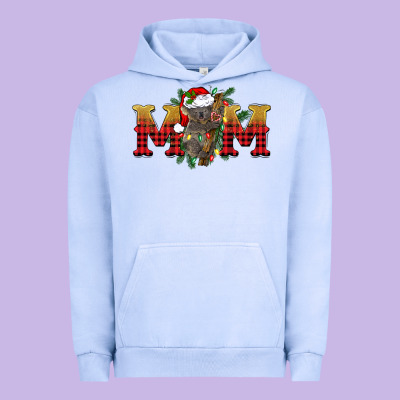 Christmas Koala Mom Urban Hoodie Designed By Barkaloodesign