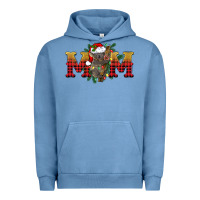Pigment Pebble Blue Christmas koala mom Urban Hoodie - BarkalooDesign