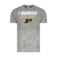 Cloud Rock Purdue Boilermakers Married Into This - Apparel Vintage Tee - ArtMosaic