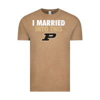 Vintage Coffee Purdue Boilermakers Married Into This - Apparel Vintage Tee - ArtMosaic