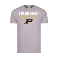 Vintage Zinc Purdue Boilermakers Married Into This - Apparel Vintage Tee - ArtMosaic