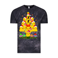 Cloud Black duck rubber duck christmas tree duckie and quack christmas 123 Vintage Tee - ArtMosaic