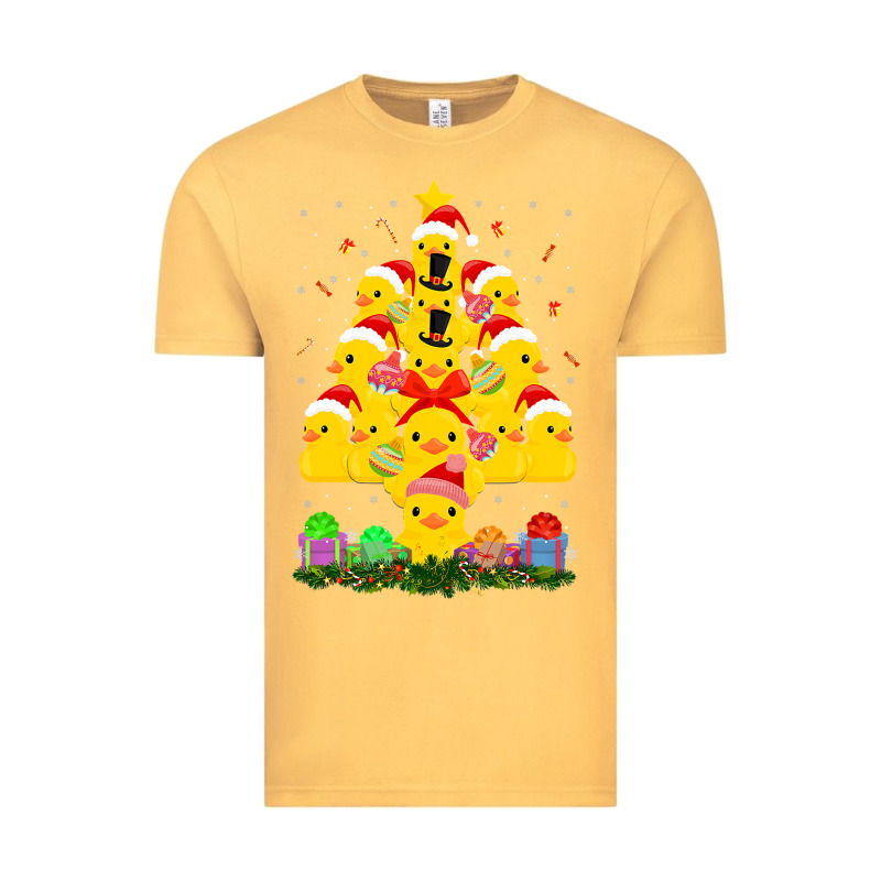 Duck Rubber Duck Christmas Tree Duckie And Quack Christmas 123 Vintage Tee by ArtMosaic | Teevron