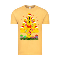 Vintage Mustard duck rubber duck christmas tree duckie and quack christmas 123 Vintage Tee - ArtMosaic