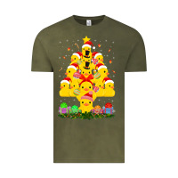 Vintage Olive duck rubber duck christmas tree duckie and quack christmas 123 Vintage Tee - ArtMosaic
