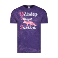 Cloud Purple whiskey tango foxtrot military womens fun wtf quote t shirt Vintage Tee - ArtMosaic
