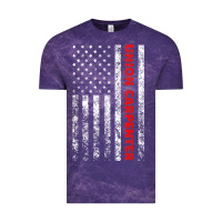 Cloud Purple Union Carpenter With A Vintage American Flag For Fans Vintage Tee - ArtMosaic