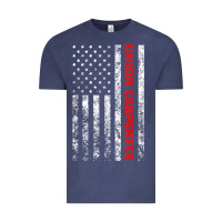 Vintage Denim Union Carpenter With A Vintage American Flag For Fans Vintage Tee - ArtMosaic