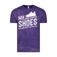 Cloud Purple cross country running   xc run runner pullover hoodie Vintage Tee - ArtMosaic