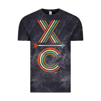 Cloud Black X-Country Design For Cross Country Runners and Coaches Vintage Tee - ArtMosaic