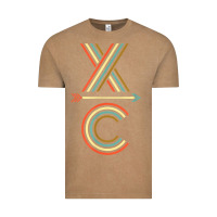 Vintage Coffee X-Country Design For Cross Country Runners and Coaches Vintage Tee - ArtMosaic