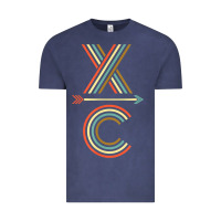 Vintage Denim X-Country Design For Cross Country Runners and Coaches Vintage Tee - ArtMosaic
