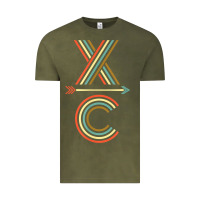 Vintage Olive X-Country Design For Cross Country Runners and Coaches Vintage Tee - ArtMosaic