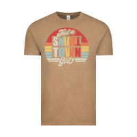 Vintage Coffee Limited Edition Retro Vintage Just A Small Town Girl Vintage Tee - ArtMosaic