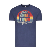 Vintage Denim Limited Edition Retro Vintage Just A Small Town Girl Vintage Tee - ArtMosaic