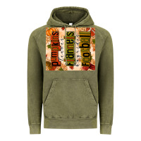 Vintage Olive Pumpkins Leaves Flannels Hayrides Football Vintage Hoodie - texasbilliewilder
