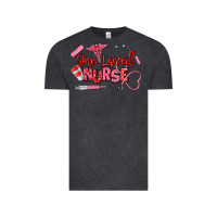 Vintage Black one loved nurse Vintage Tee - texasbilliewilder