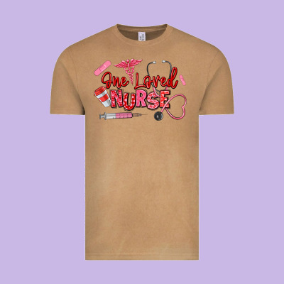 One Loved Nurse Vintage Tee Designed By Texasbilliewilder