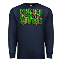 Navy pinches get stitches st patricks Premium Sweatshirt - LillyAllenDesigns