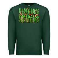 Sports Green pinches get stitches st patricks Premium Sweatshirt - LillyAllenDesigns