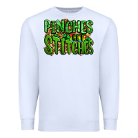 White pinches get stitches st patricks Premium Sweatshirt - LillyAllenDesigns