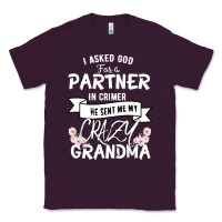 Plum I Asked God For a Partner In Crime He Sent Me My Crazy Grandma Classic Tee - Bettercallsaul